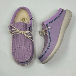 Spenco Revitalign Slide Surf Shoe Slip On Mule Sz 7 Lupine Lavender Purple